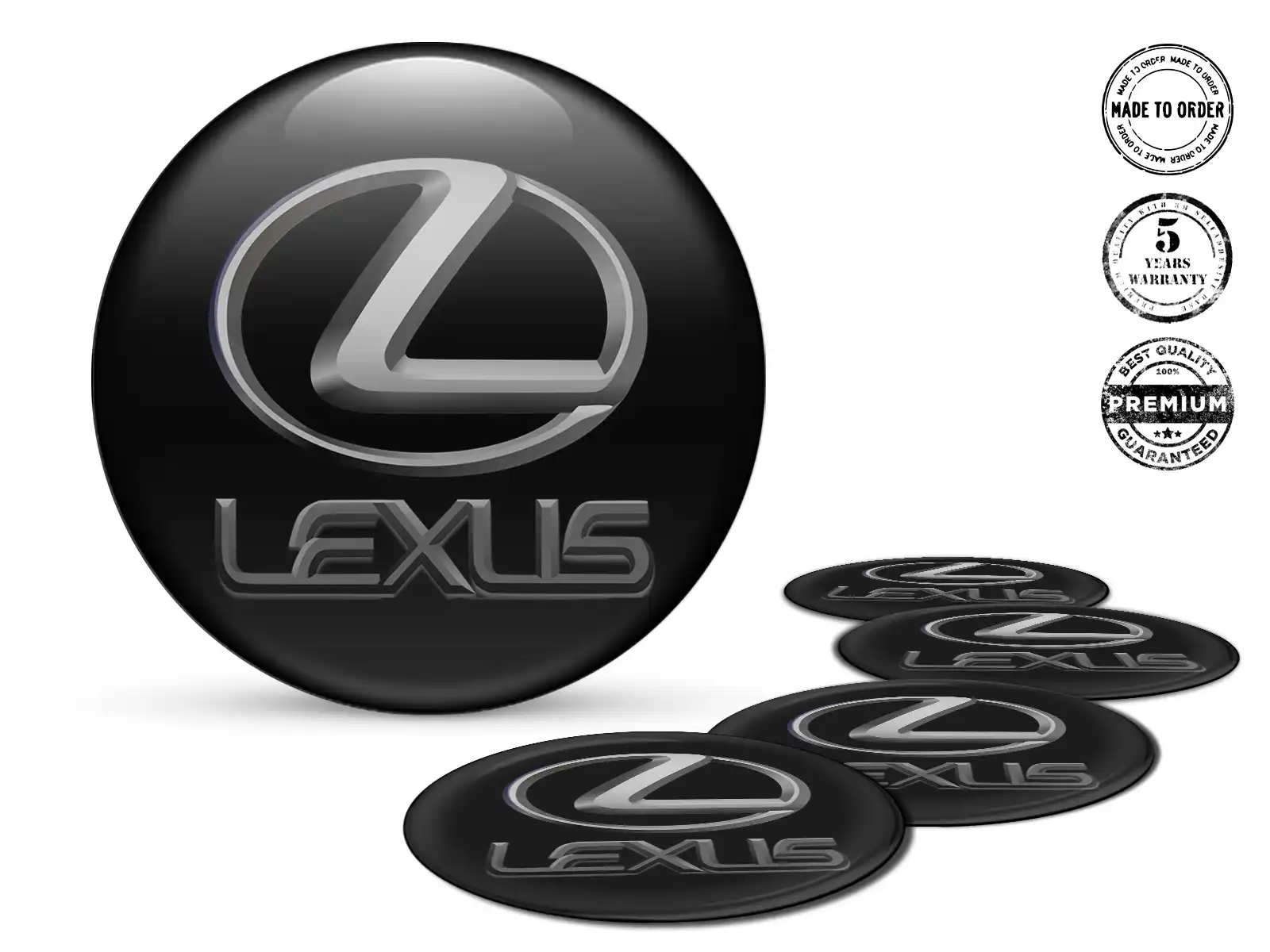 Lexus Pegatina de Rueda Estilo Logos de Cúpula de Lujo